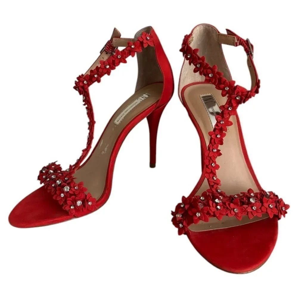 INC International Concepts Rosiee T Strap Evening Sandals - Picture 2 of 6